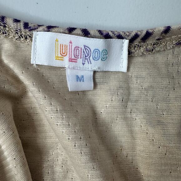 Lularoe Sarah Duster Sweater Womens Medium Multicolor Open Woven Geometric - Picture 7 of 13